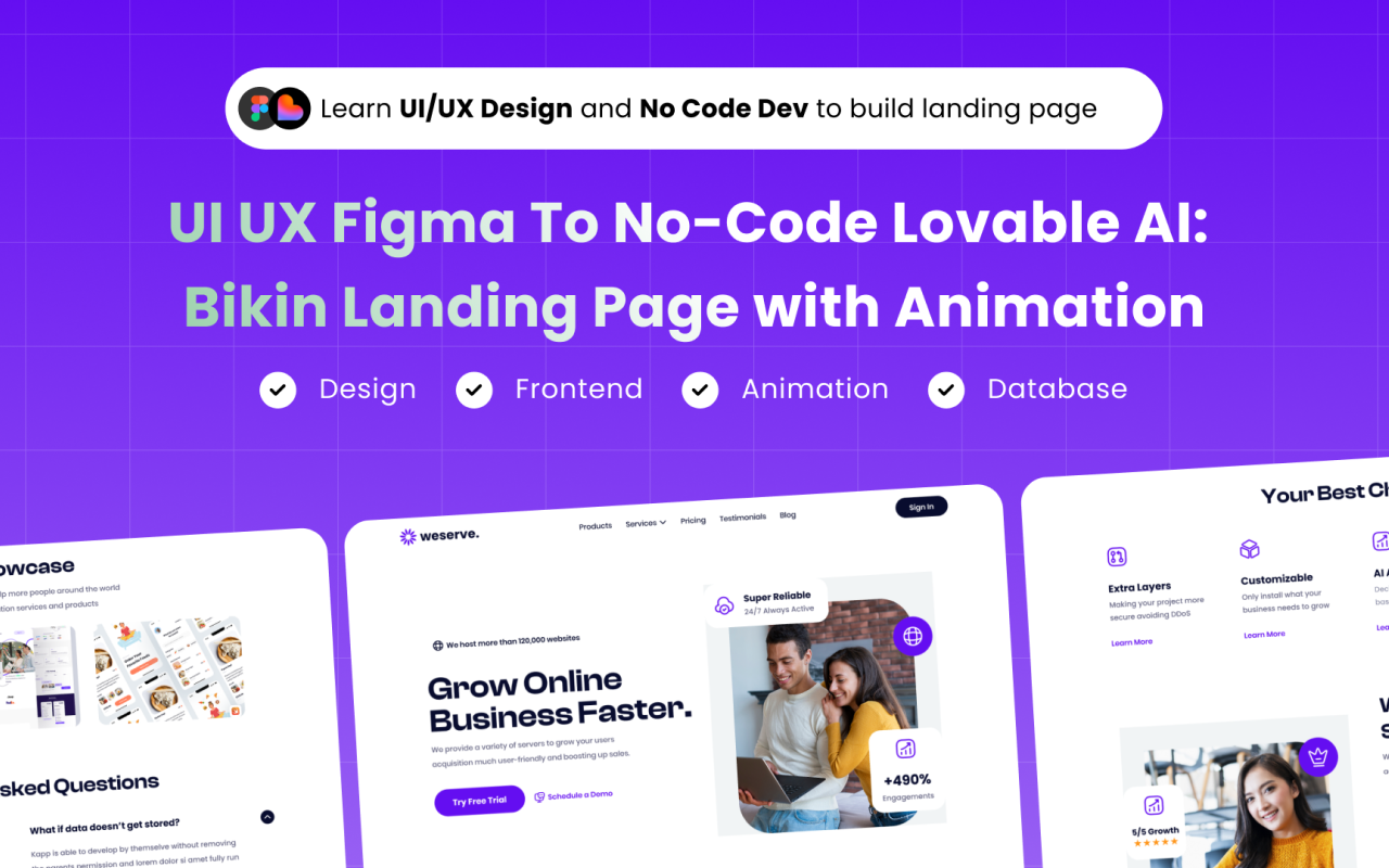 Kelas UI UX Figma to No-Code Lovable AI: Bikin Landing Page di BuildWithAngga